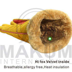 Gants de travail en cuir, haute qualité, résistants, doux, anti-coupure, anti-chimiques, pour usage intensif. - Product Image 2