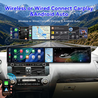 Autoradio multimédia Baoshang double écran tactile Qualcomm 12,3'' Android 15 pour Toyota Land Cruiser Prado 2014-2017 avec navigation GPS