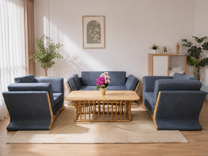 Canapé écologique haut de gamme, ensemble de canapés en bois imperméable, mobilier moderne pour salon, coussins rembourrés, garantie. - Product Image 2