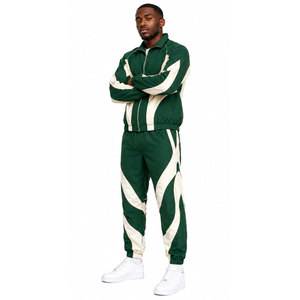Conjunto Deportivo Cortavientos 2027, Colores Personalizados, Logotipo Personalizado, Hombros Caídos, Impermeable, Chaqueta y Pantalón de 2 Piezas con Cierre - Product Image 2