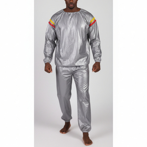 Traje de Sauna Premium OEM, Tela de Poliéster y PVC, Traje Deportivo Ligero para Gimnasio, Ropa de Entrenamiento, Proveedor y Fabricante - Product Image 4