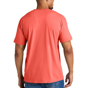 T-shirt décontracté basique personnalisé Clush Industries pour hommes, marron, 100 % coton, respirant, séchage rapide, coupe classique - Product Image 4