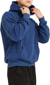 Sweat-shirt à capuche pour homme, coupe ample, pull-over tendance, sweat-shirt à capuche décontracté à manches longues avec poche - Product Image 2