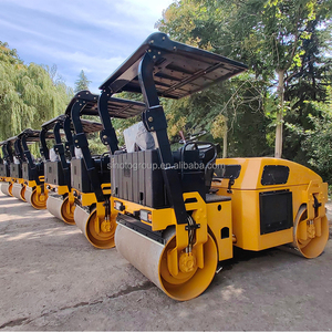 Rodillo Compactador de Carretera de 2 y 3 Toneladas, de Tambor Simple o Doble, Autopropulsado, Rodillo Vibratorio para Caminar Detrás, en Venta - Product Image 2