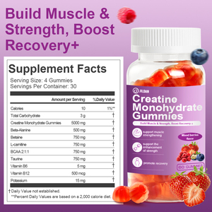 Gomitas de <span class=keywords><strong>Creatina</strong></span> Monohidrato, Aumenta la Fuerza Muscular, Mejora la Recuperación, Mejora el Rendimiento Atlético, Nutrición Deportiva, Gomitas de <span class=keywords><strong>Creatina</strong></span> - Product Image 2