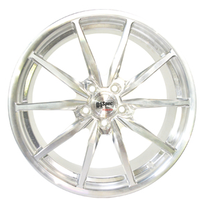 D1Spec Forged Aluminum Multi <b>Spoke</b> <b>Wheel</b> Polished Finish Passenger Car Rim - Product Image 1