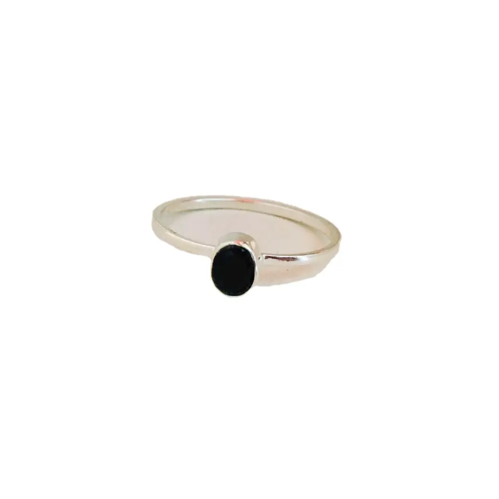 Black Onyx Ring 925 Sterling Silver Genuine Black Onyx oval Small Tiny Pretty Ring all Sizes Supplier Wholesale Price Ring