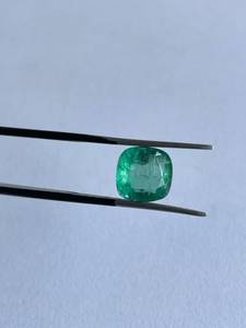 Esmeralda Natural de Corte Cojín, Gema Suelta Verde Preciosa para Anillo, Colgante, Fabricación de Joyas, Regalo - Product Image 1
