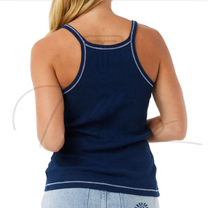 Débardeur court sans manches pour femme de haute qualité, en Spandex/Polyester, séchage rapide, respirant, décontracté, pour la gym, col carré, 120g - Product Image 4