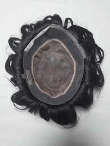 Perruque toupet en cheveux humains mono de qualité supérieure, origine Taz Hair Autriche, style Bangladesh, avec des ondulations naturelles et profondes - Product Image 5