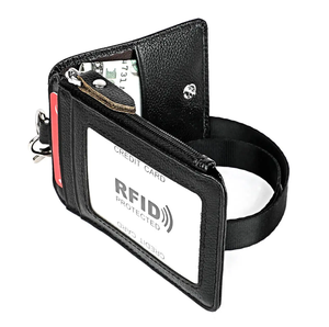 Factory Own Manufacturer Id <b>Badge</b> Holder With Neck Lanyard Working Id Holder Ridge Custom Minimalist Wallet - Product Image 4