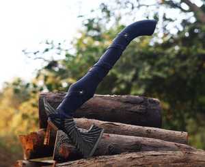 Hand Forged Industrial Grade Carbon Steel Tomahawk <b>Axe</b> Wood <b>Handle</b> 4 3/4 Cutting Edge 3-Year Warranty for Firewood Splitting - Product Image 1