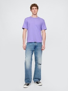 เสื้อยืดคอตตอนเรียบแบบกำหนดเองสำหรับผู้ชาย ไซส์ใหญ่ สีม่วงลาเวนเดอร์ เสื้อยืดเปล่า สตรีทแวร์ คุณภาพสูง ผู้ผลิตและจำหน่าย OEM ขายส่งจำนวนมาก - Product Image 2