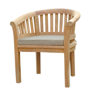 Silla de comedor curva de teca para casa, apartamento, jardín y muebles de comedor. Sillas de jardín de madera EN VENTA. - Product Image 3