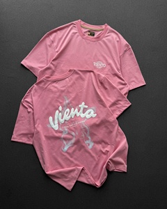 เสื้อยืดคอตตอนหนาน้ำหนักมากสั่งทำพิเศษ ขายส่ง 240GSM ทรงโอเวอร์ไซส์ ไหล่ตก พิมพ์ลายพัฟ/สกรีน โลโก้ลายควัน สตรีทแวร์ เสื้อยืดยูนิเซ็กส์ - Product Image 1