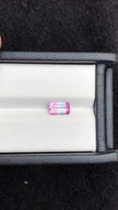 Natural Tricolor Tourmaline Loose Gemstone Emerald Cut <b>Rare</b> <b>Crystal</b> Stone For Jewelry Making Collection - Product Image 3