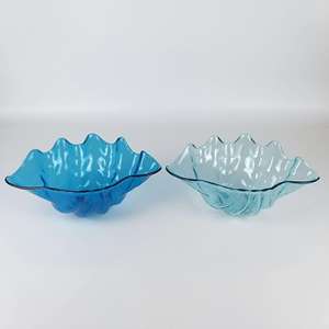 Moderna Ensaladera de Plástico Azul en Forma de Concha Marina para Restaurantes y Fiestas - Product Image 4