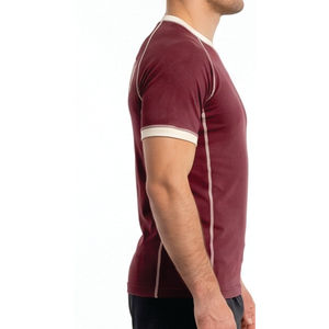 Camiseta Deportiva de Alta Calidad para Hombre, Transpirable, Elástica, de Secado Rápido, Ecológica, de Spandex/Poliéster, para Deportes, Fitness y Running - Product Image 3