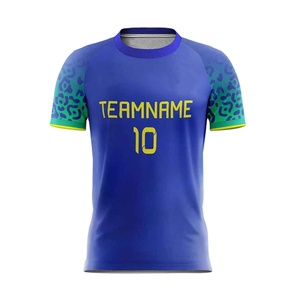 Camisetas de Fútbol al Por Mayor de Secado Rápido, Cuello Redondo, Transpirables, 100% Poliéster, Impresión Digital, Ligeras, Manga Corta, Logotipo Personalizado - Product Image 5