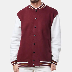 Blousons universitaires d'extérieur 2026 personnalisés pour femmes, tenues élégantes, manteaux de travail boutonnés pour hommes, blouson bomber universitaire bleu, veste pour femme à manches longues - Product Image 1