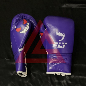 Guantes de Boxeo Personalizados Nuevos de la Marca Genger con Estampado Morado, 100% Cuero Original, Guantes de Boxeo Profesionales para Golpear - Product Image 6