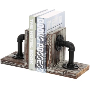 Aqdus Saleem Supports de livres en fonte en forme de tuyau Vente en gros |   Organiseurs de bureau industriels faits à la main - Product Image 1