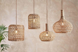Meilleur fournisseur de lampes suspendues en bambou et rotin, luminaire tissé à la main pour la conception d'hôtels - Product Image 5
