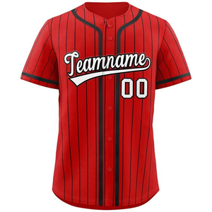 Maillot de baseball professionnel personnalisable avec logo d'équipe, léger, antibactérien, à boutons, pour les matchs - Product Image 5