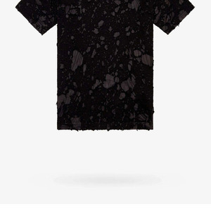T-shirts amples et déchirés tendance pour hommes, 100 % coton jersey épais, impression de logo personnalisée, streetwear, service OEM - Product Image 4