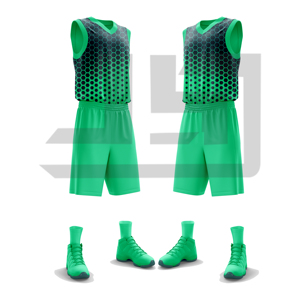 Tenue d'entraînement de basketball personnalisée, maillot et short en polyester respirant, impression par sublimation intégrale, sangle réglable, athlétique - Product Image 5