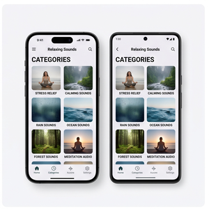 Aplicación de Sonidos Relajantes ROYALCRAFT – Sonidos para Dormir, Audio de la Naturaleza, Ruido Blanco y Alivio del Estrés ios/android - Product Image 2