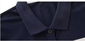 Polo informal para mujer – Camiseta polo clásica de mezcla de algodón transpirable con ribetes y botones - Product Image 4