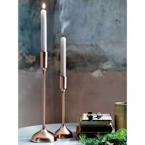 Décoration de table exclusive, porte-bougie en métal, élégant support à bougie, centre de table, décoration intérieure, décoration de mariage - Product Image 5