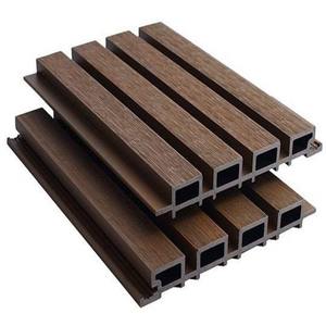 Modern Wood Grain WPC PVC <b>Plastic</b> <b>Wall</b> Cladding Waterproof Interior Decoration <b>Panel</b> for Hotel Villa Apartment Gym - Product Image 5