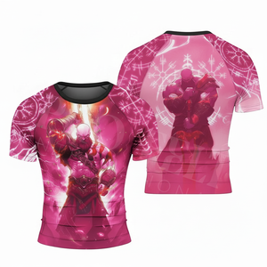 เสื้อรัดกล้ามเนื้อผ้าโพลีเอสเตอร์ผสมสแปนเด็กซ์แบบสั่งทำรุ่นใหม่สำหรับผู้ชาย เหมาะสำหรับการฝึกความแข็งแรงและการว่ายน้ำ - Product Image 2
