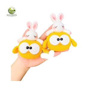 Handmade Plush Amigurumi Animals Dolls <b>Set</b> For Kids 4-6Y <b>Sewing</b> Weaving Toy - Product Image 5