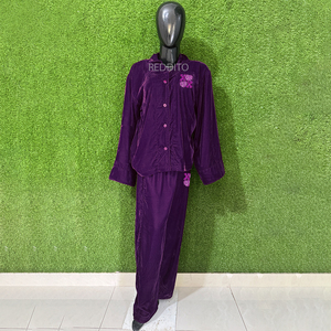 Conjuntos de Pijamas para Mujer de Tallas Grandes, Personalizados, de Alta Calidad, Primaverales, 100% Algodón, con Logotipo Frontal, al Por Mayor, al Mejor Precio - Product Image 1