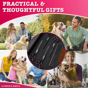 Premium Pet Grooming <b>Scissors</b> Set – Made from High-Quality Stainless Steel, Professional <b>Dog</b> & Cat Hair Cutting Kit with Case - Product Image 5