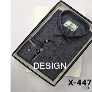 2024 thời trang Linen Thiết kế nút áo sơ mi Hot Bán dài tay áo ăn mặc cho nam giới cộng với kích thước in trong Bangladesh - Product Image 1