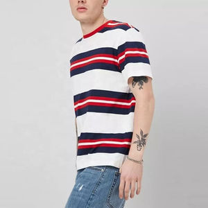 Camisetas de Moda 2026 Personalizadas para Hombre, de Manga Corta, Multicolores, a Rayas, Económicas, con la Mejor Calidad y Servicios OEM - Product Image 5