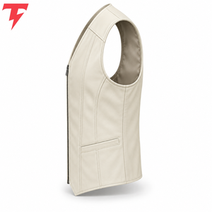<b>Men's</b> Winter Casual Leather <b>Vest</b> Premium Quality Windproof Breathable Fashion Button Customizable Logo ODM Service Best Material - Product Image 2
