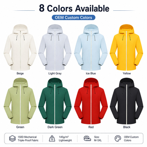 เสื้อแจ็คเก็ตกันลมแบบ OEM ODM พร้อมสีที่กำหนดเอง แผงแบรนด์ดีไซน์เฉพาะ และการพัฒนาแบบครบวงจร - Product Image 2