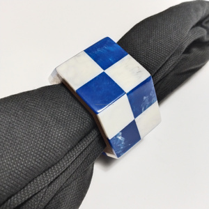 Anneaux de serviette en bois de cristal fabriqués à la main de style oriental pour les occasions de fête - Product Image 5