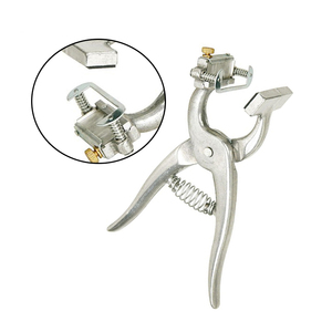 High Quality Veterinary Tattoo Pliers Stainless Steel Durable Dog Cow Pig Animal Surgery Tool Reusable Ear Tagging Instrument - Product Image 1