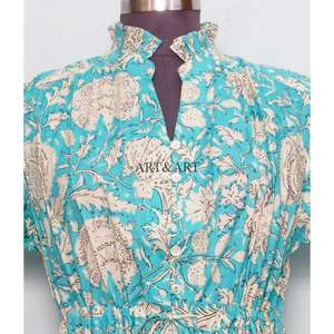 Women's Floral Print V-Neck <b>string</b> <b>Dress</b> turquoise Fit Flare Mini <b>Dress</b> short Sleeves Digital Printing Casual <b>Dress</b> For Women - Product Image 4