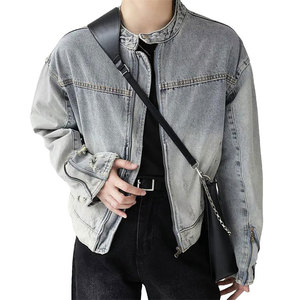 Hot Sale Custom Hooded Street Wear <b>Canvas</b> Denim Jacket Customized Color Front Logo Wholesale Men Fancy Winter OEM Service - Product Image 1