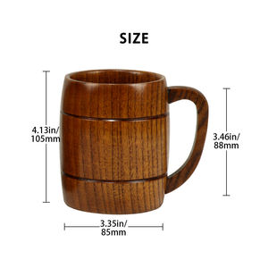 Choix de qualité supérieure, mug à café en bois de style américain, ultra durable, artisanal, idéal pour un usage quotidien, cadeaux d'affaires - Product Image 1