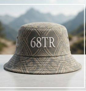 Private Label Designer Silk Screen Printed Denim Bucket <b>Hat</b> Geometric Unique Logo Outdoor Beach Unisex Casual Spring <b>Summer</b> - Product Image 3