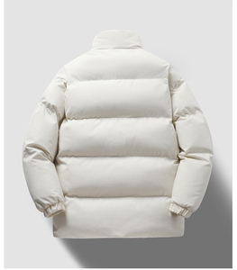 Vestes d'hiver matelassées en coton haut de gamme, style couple, avec logo personnalisé OEM, design épaissi. - Product Image 5