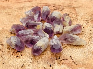Punta de cristal de amatista natural, dientes de dragón, punta de amatista púrpura, piedra suelta, colgante de cristal para la fabricación de joyas - Product Image 2